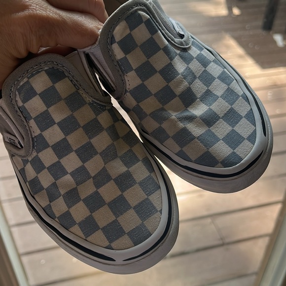 Vans size 13 in a very pretty checkered blue and white color. - Picture 3 of 4